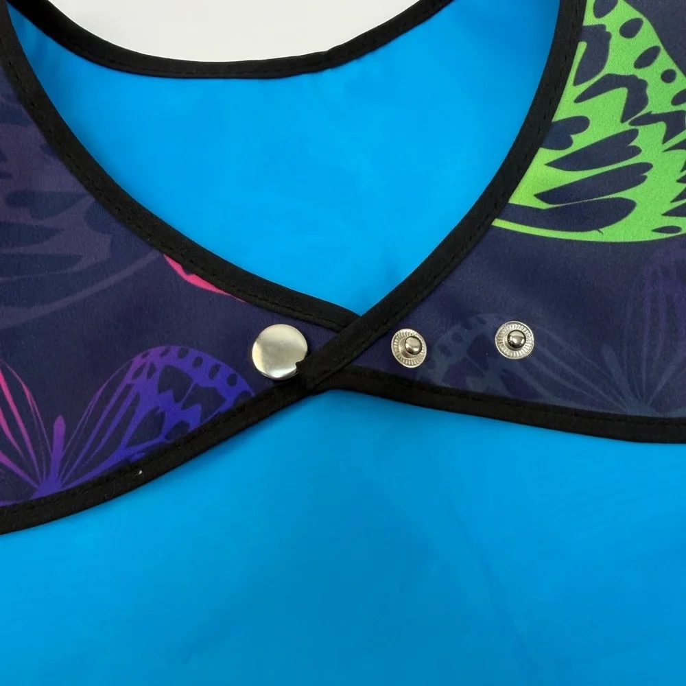 Beautiful Butterfly 3Pack Adult Bibs Waterproof & Easy-Clean Clothing Protectors